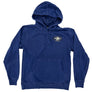 Woven Oval Hood Dark Blue