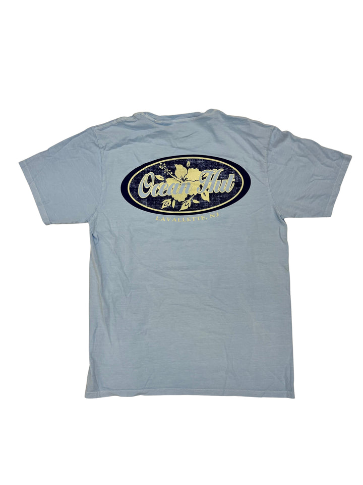 Woven Oval Short Sleeve Powder