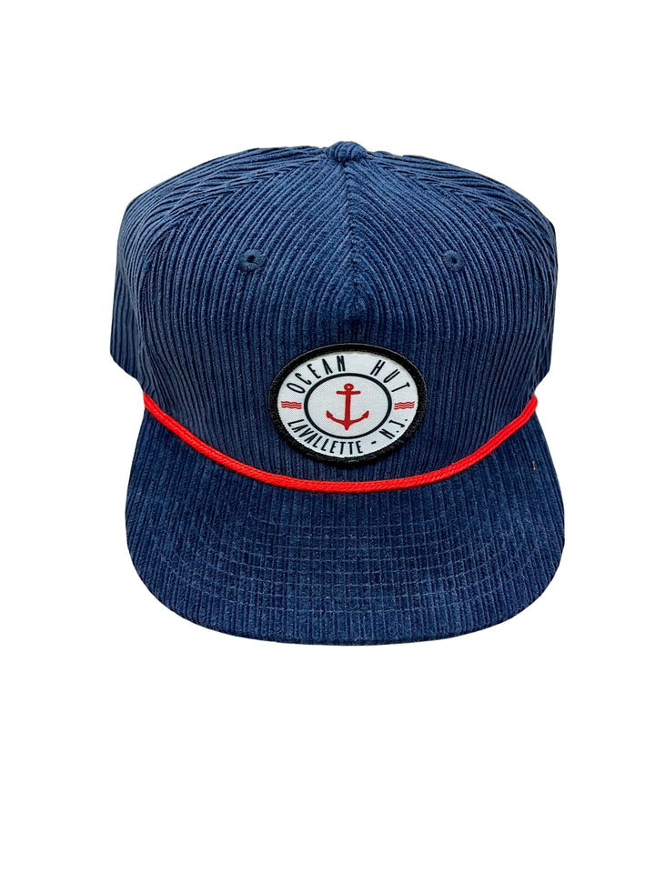 Anchor Cord Hat Navy