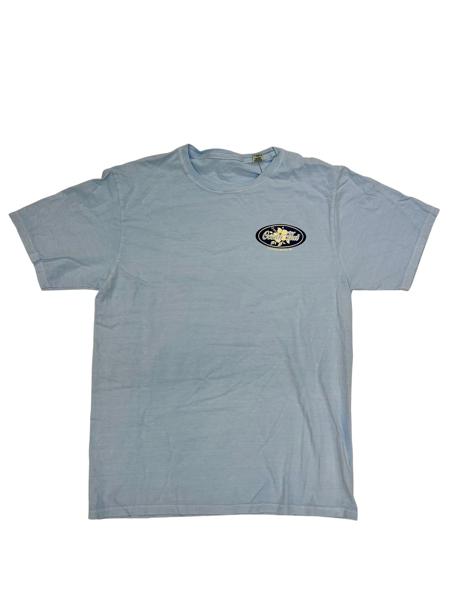 Woven Oval Short Sleeve Powder