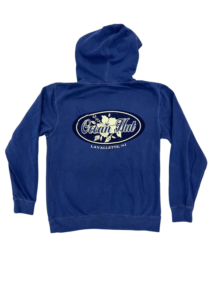 Woven Oval Hood Dark Blue